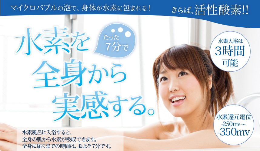 たった7分で水素を全身から実感する。
